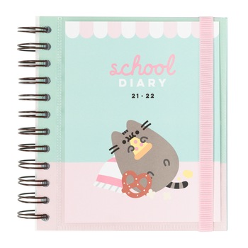 Agenda scoalara Pusheen, 320 de pagini, 2021-2022, spirala exterioara, plic interior, inchidere exterioara, rigla de marcaj si stickere decorative Agenda scoalara Pusheen, 320 de pagini, 2021-2022, spirala exterioara, plic interior, inchidere exterioara, rigla de marcaj si stickere decorative