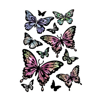 Sticker de perete 12 Fluturi, 30 x 20 cm, Multicolor, JMB-BBL2928 Sticker de perete 12 Fluturi, 30 x 20 cm, Multicolor, JMB-BBL2928