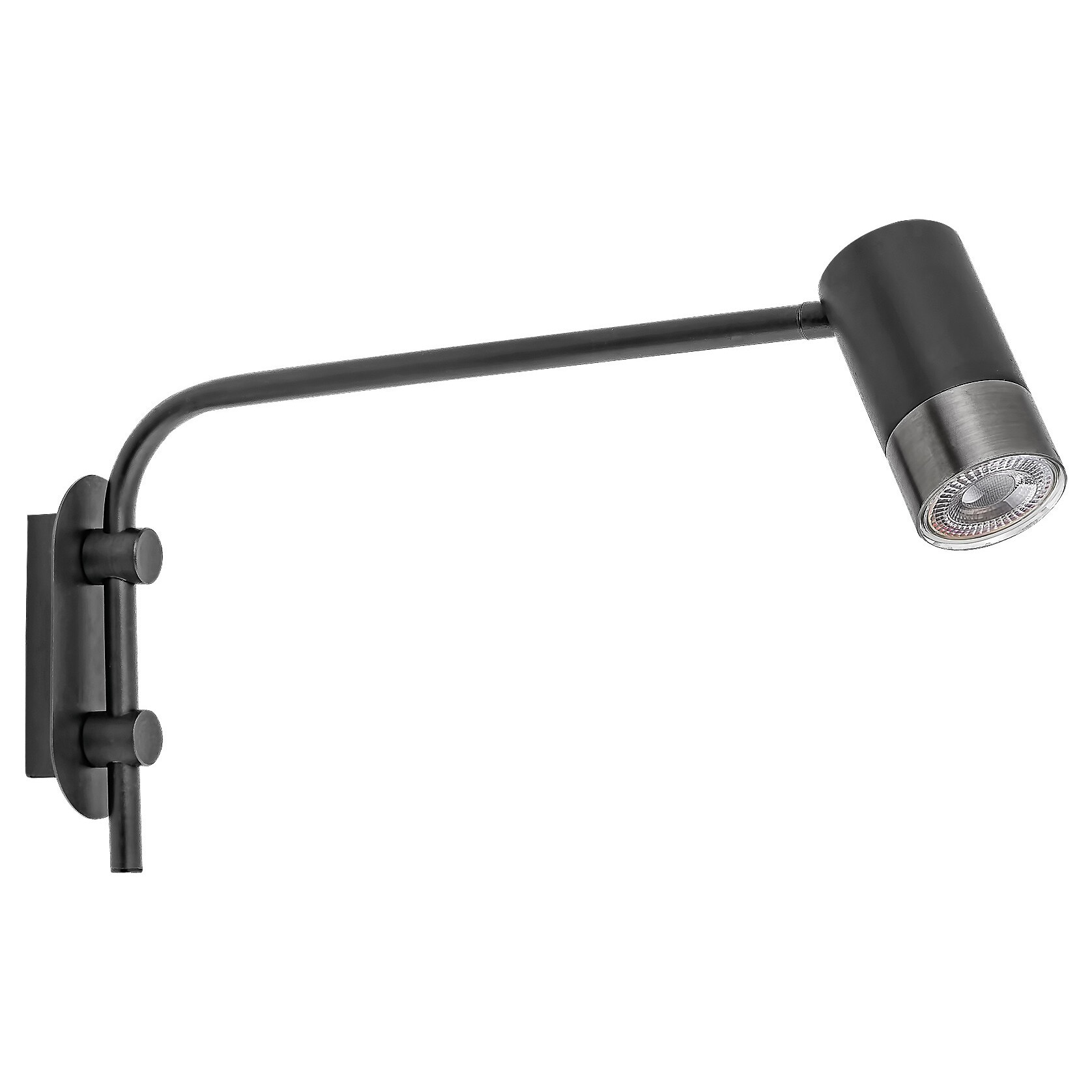 Lampa de perete Zircon 1XGU10 max 5W, Negru Mat , Flexibil