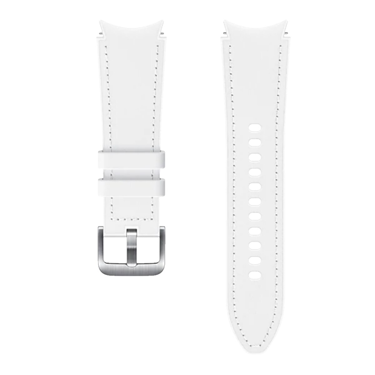 Curea smartwatch Samsung Hybrid Leather Band 20mm, S/M pentru Galaxy Watch 4 / 4 Classic, White