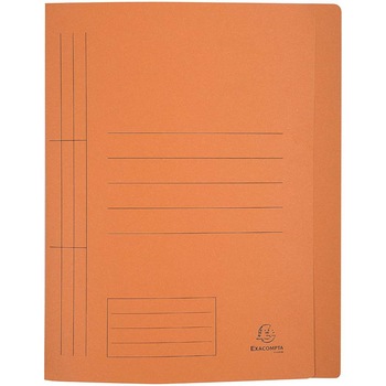 Dosar A4 din Carton cu Sina Exacompta, Portocaliu Dosar A4 din Carton cu Sina Exacompta, Portocaliu
