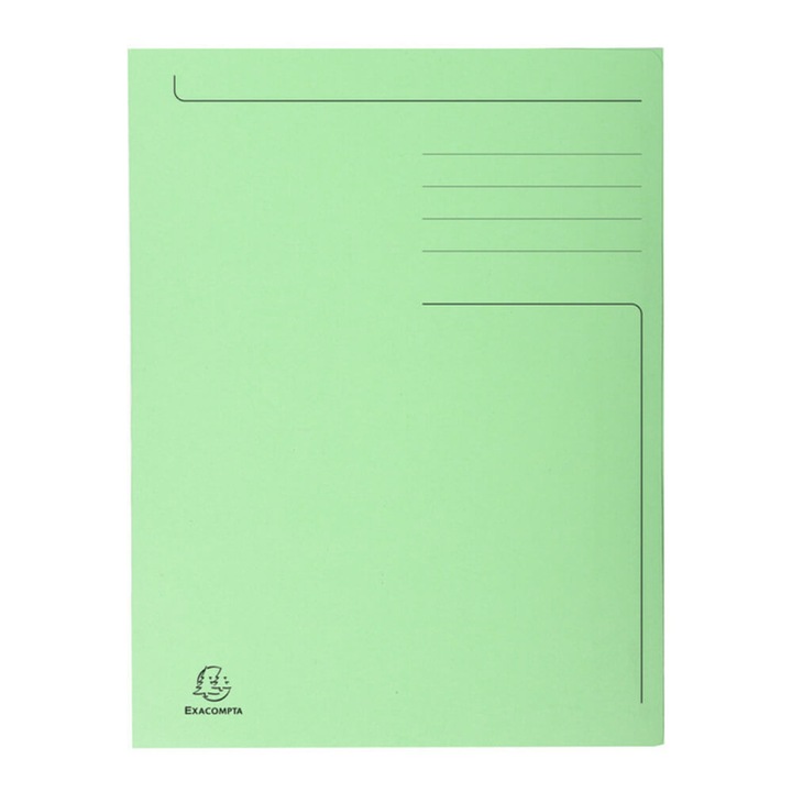 Dosar Carton A4 Plic Exacompta, Verde