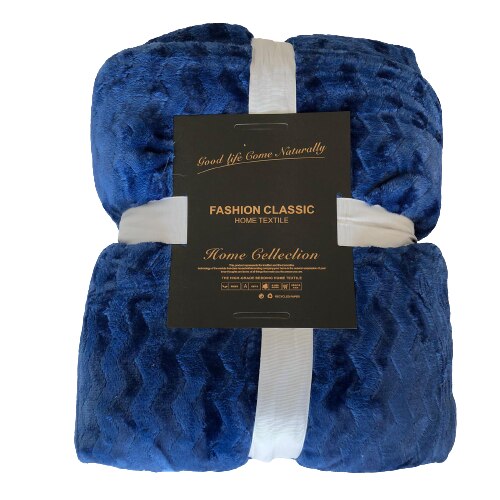 Patura pufoasa cocolino Oceanic Blue, albastru, 200x230 cm, 1.6 kg