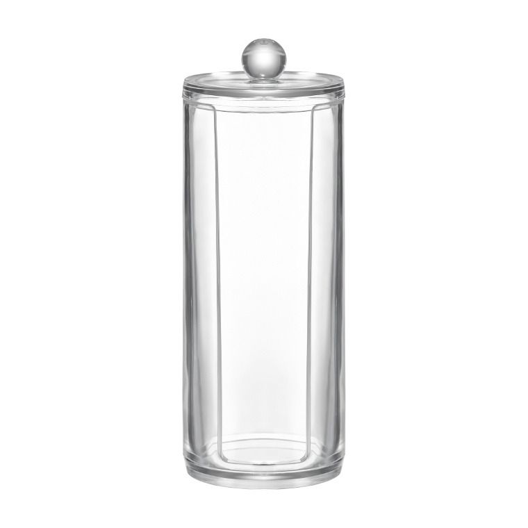 Cutie rotunda pentru betisoare dischete demachiante Jotta 7x7x20cm Beauty