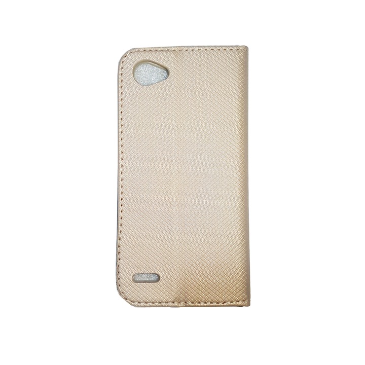 Husa Magnet case pentru LG Q6, M700a/n Gold