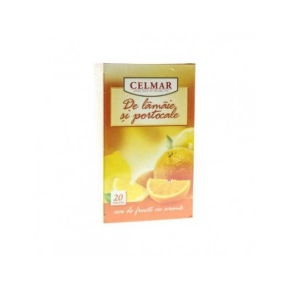 Cutie 20 Plicuri Ceai de Lamaie si Portocale Celmar