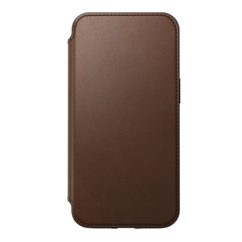 Husa din piele naturala NOMAD Rugged Folio MagSafe compatibila cu iPhone 13 Brown Husa din piele naturala NOMAD Rugged Folio MagSafe compatibila cu iPhone 13 Brown