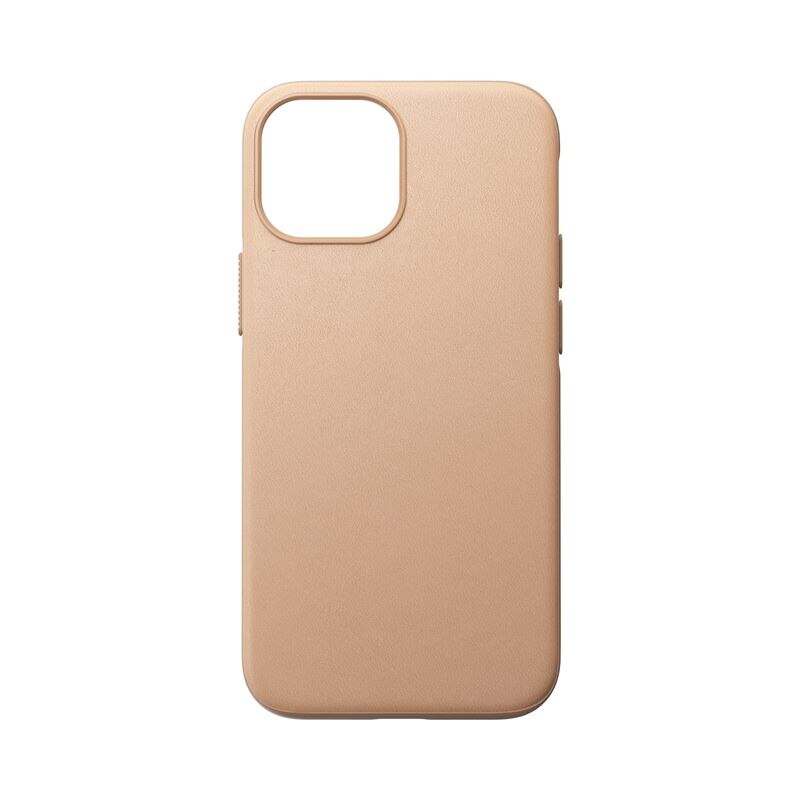 Carcasa din piele naturala NOMAD Rugged MagSafe compatibila cu iPhone 13 Mini Natural