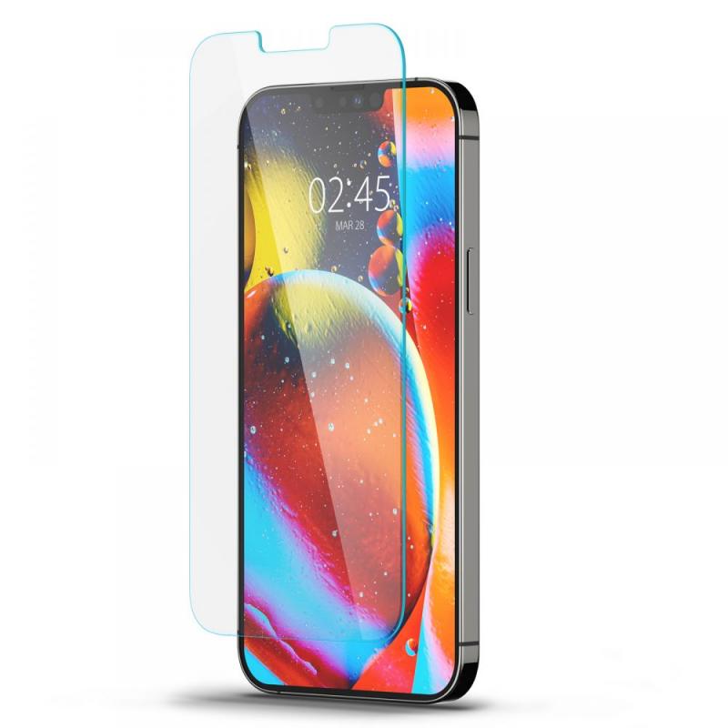 Folie sticla transparenta Case friendly Spigen GLAS.tR SLIM compatibila cu iPhone 13 Mini