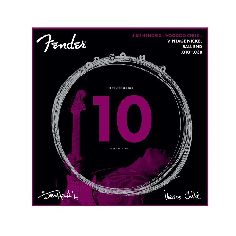 Set Corzi Chitara Electrica Jimi Hendrix Voodoo Child 10-38 Fender