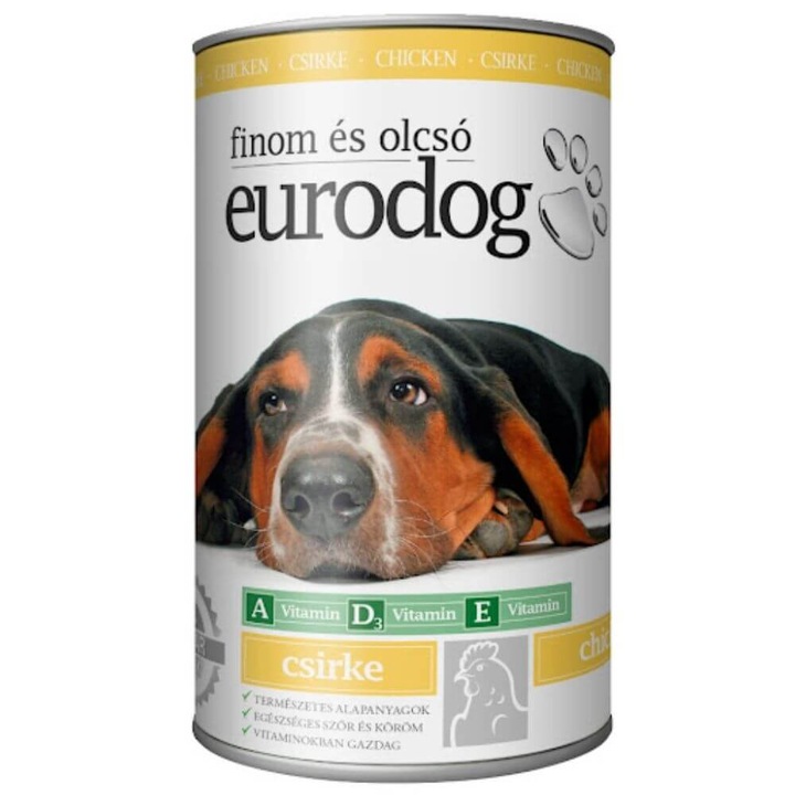 Euro Dog konzerv csirke 415g