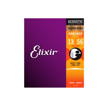 Set Corzi Chitara Acustica Elixir Nanoweb Medium 13-56 16102 Set Corzi Chitara Acustica Elixir Nanoweb Medium 13-56 16102