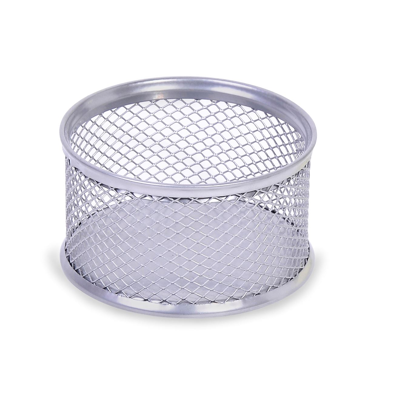 Suport Zola® de birou din metal, pentru organizarea lucrurilor, argintiu, rotund 79x37mm