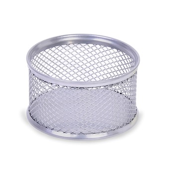 Suport Zola® de birou din metal, pentru organizarea lucrurilor, argintiu, rotund 79x37mm Suport Zola® de birou din metal, pentru organizarea lucrurilor, argintiu, rotund 79x37mm