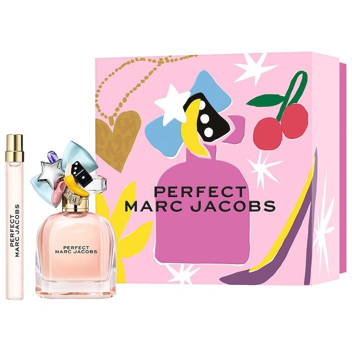 Set Marc Jacobs, apa de parfum Perfect 100ml, apa de parfum 10ml, lapte de corp 75ml