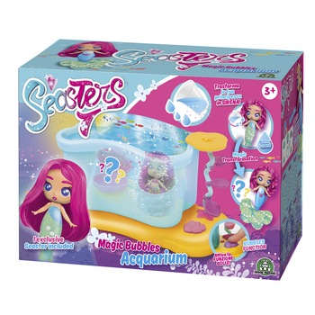 Jucarie acvariu cu mini papusa sirena Seasters, GPEAT01000 Jucarie acvariu cu mini papusa sirena Seasters, GPEAT01000