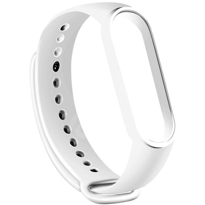 Curea bratara fitness compatibila cu Xiaomi Mi Band 5, silicon, Alb, TLF-BBL2954