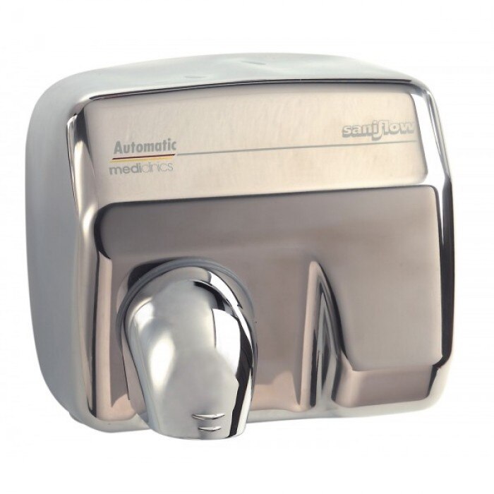 Uscator de maini SANIFLOW, inox lucios, actionare cu senzor, Mediclinics