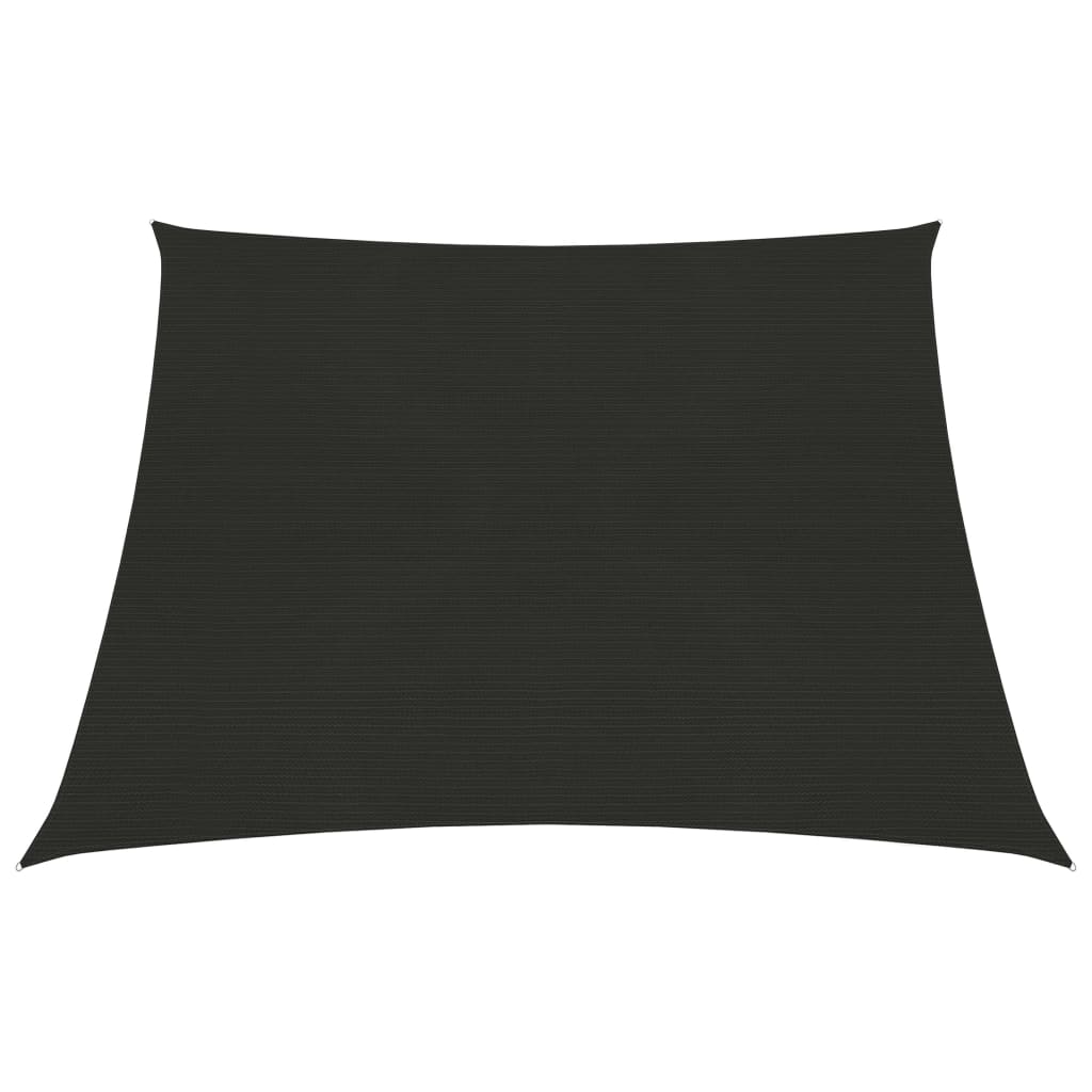 Copertina panza de parasolar pentru exterior vidaXL, Tesatura, 3/4 x 3 m, Negru