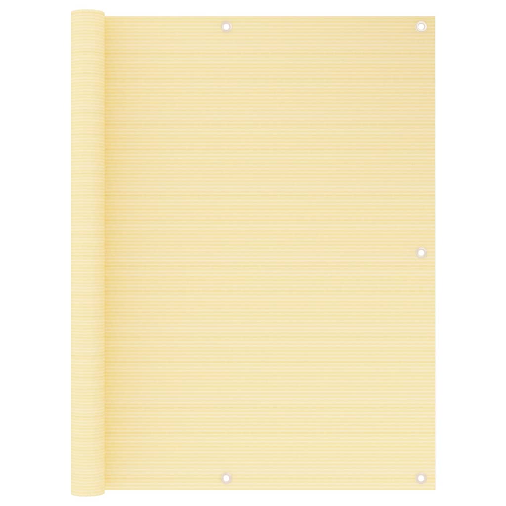 Paravan de protectie pentru balcon vidaXL, Polietilena, 120 x 300 cm, Bej