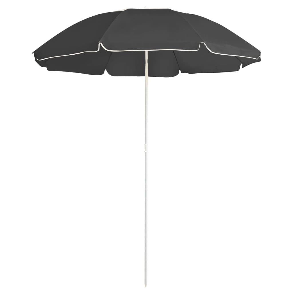Umbrela de soare de exterior vidaXL, 176.5 x 200 cm, Antracit