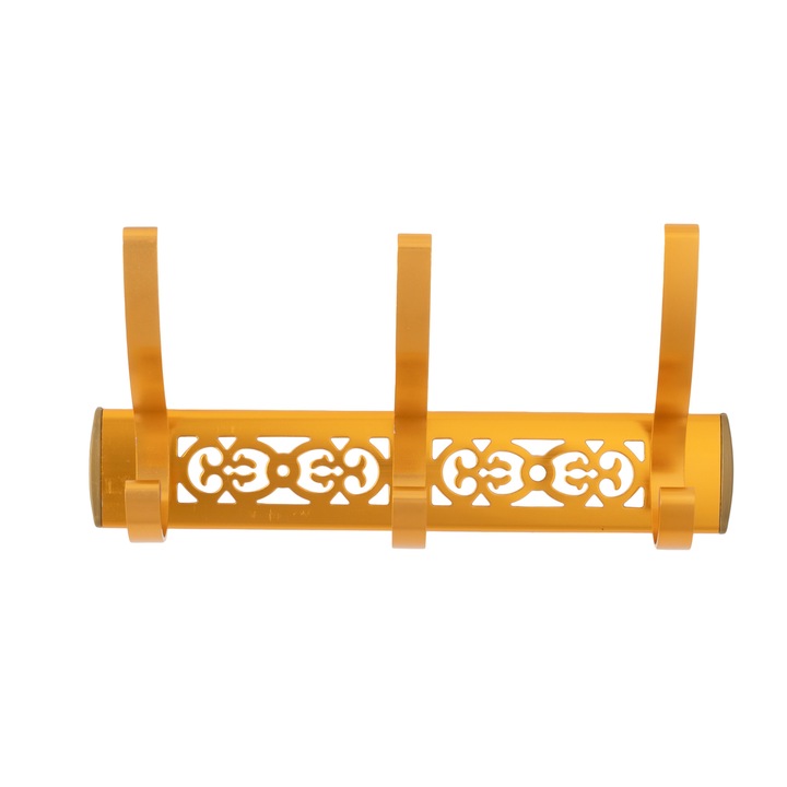 Cuier baie, cu trei brate, gold