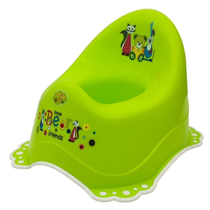 Olita antiderapanta Maltex Bear & Friends 005313, Verde