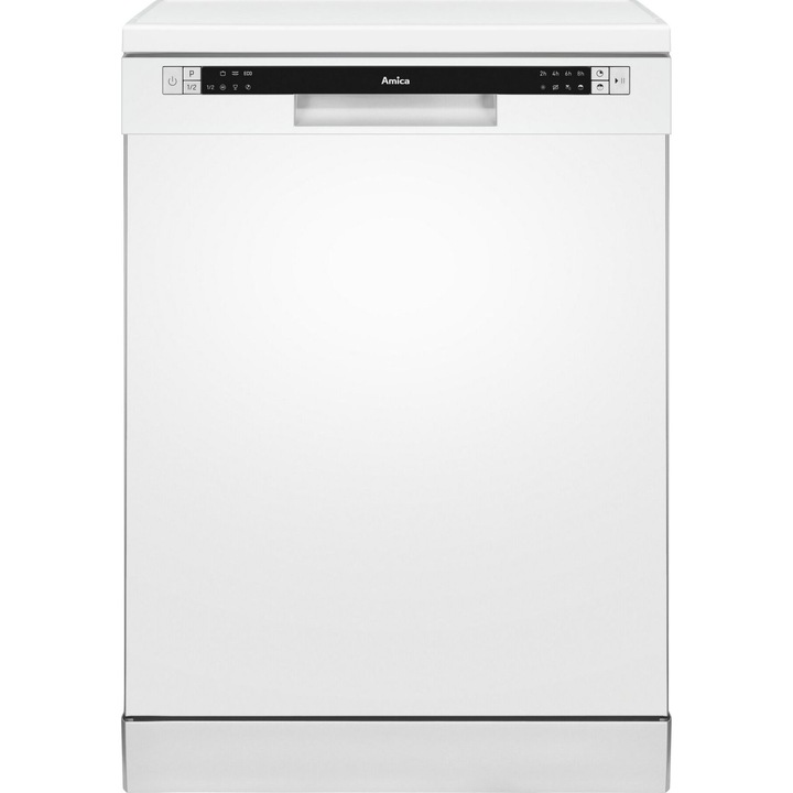 Amica DFM61E6qWN mosogatógép, 12 szett, 6 program, 60 cm, Fehér