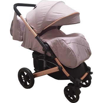 Carucior nou nascuti 2 in 1 BABY CARE™ PRO 512, Cu geanta bebe inclusa, Suspensii, Cadru aluminiu Gold, Plasa insecte, Gri Carucior nou nascuti 2 in 1 BABY CARE™ PRO 512, Cu geanta bebe inclusa, Suspensii, Cadru aluminiu Gold, Plasa insecte, Gri