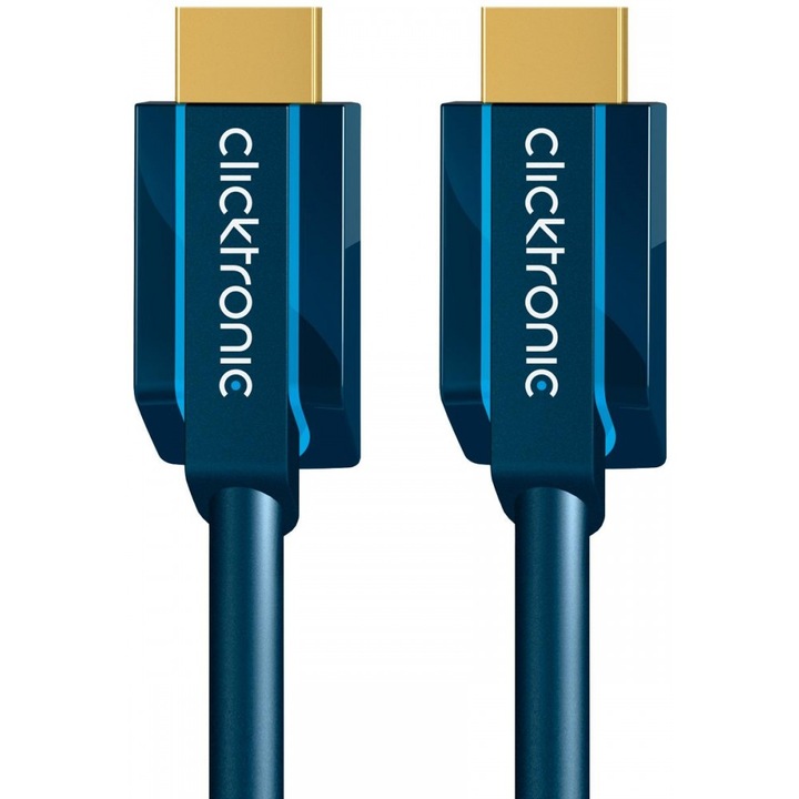 Clicktronic ICOC CLC-H-150 HDMI apa - HDMI apa kábel, 15 m, kék