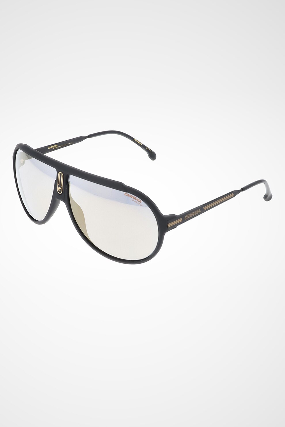 Carrera, Ochelari de soare unisex pilot, Negru stins/Auriu, 63-10-130 Standard