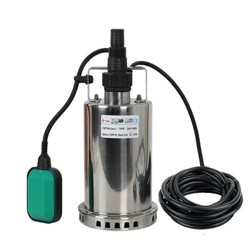 Pompa submersibila din inox cu flotor DRK CSP750LC, 750W, 11000 l/h, refulare 8.5m Pompa submersibila din inox cu flotor DRK CSP750LC, 750W, 11000 l/h, refulare 8.5m