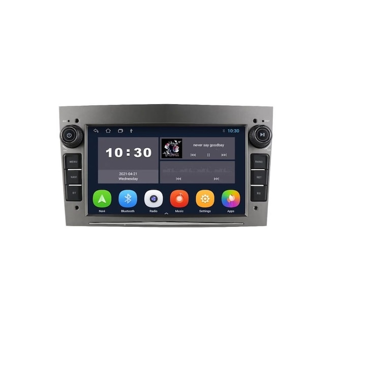 Navigatie Dedicata Android 10 GPS Pentru Opel Antara, Astra H, Corsa, Meriva, Vectra, Vivaro, Zafira B, 2GB RAM Procesor Quad Core Memorie 32GB , Display 7" Full-Touch Gri Inchis