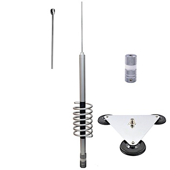 Antena CB Avanti Forza 7 Center Loaded Bobina Aluminiu Spirala cu Baza Magnetica Tripla Megawat si Adaptor GPM Antena CB Avanti Forza 7 Center Loaded Bobina Aluminiu Spirala cu Baza Magnetica Tripla Megawat si Adaptor GPM