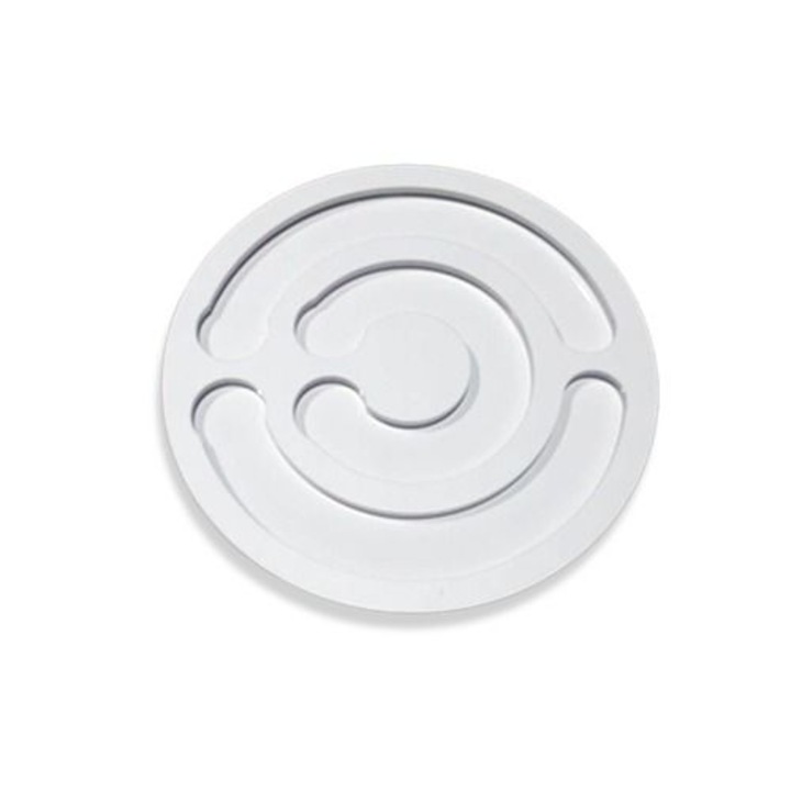 Suport 20 capsule compatibil Nespresso, montabil pe perete/usa, acryl, 24 cm, alb