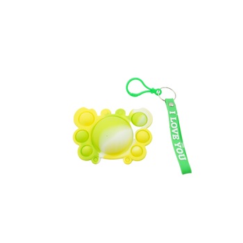 Jucarie antistres din silicon, Flippy®, Pop It Now tip breloc, Crab, Multicolor, V3 Jucarie antistres din silicon, Flippy®, Pop It Now tip breloc, Crab, Multicolor, V3
