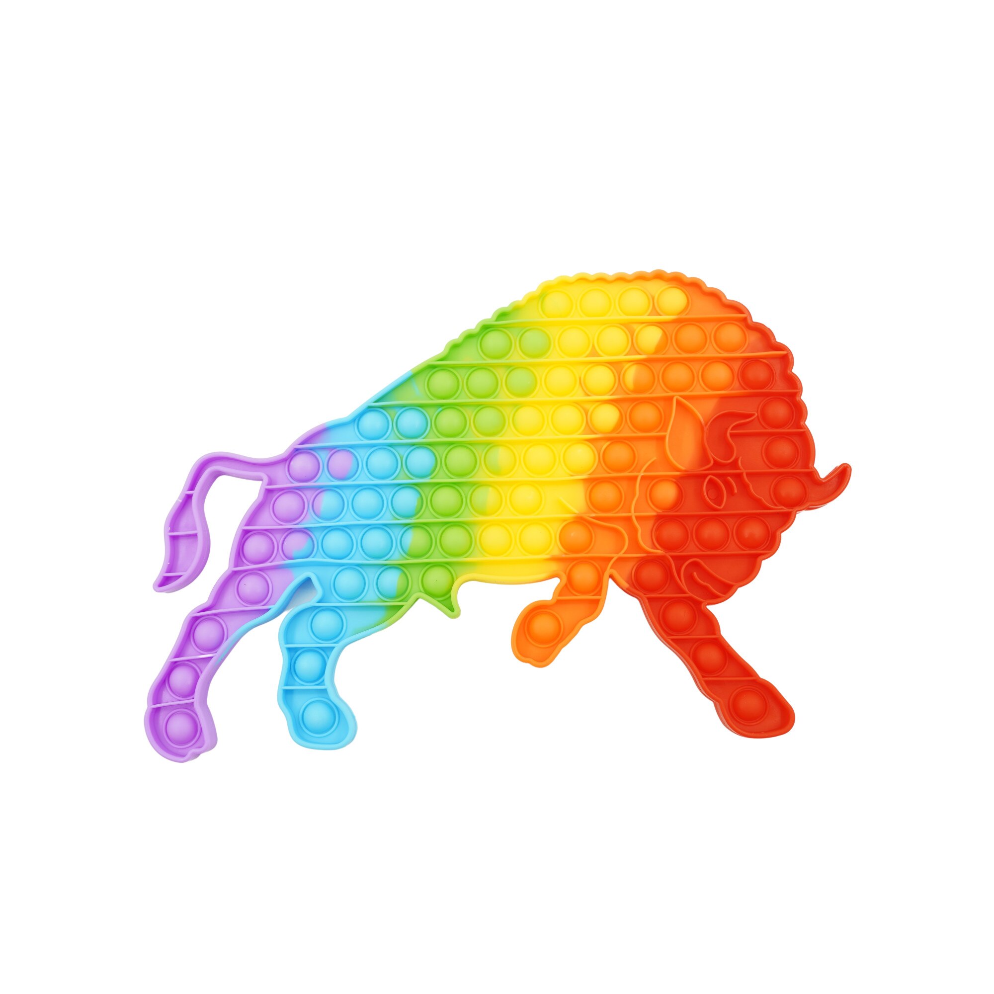 Jucarie antistres din silicon, Flippy, Pop It Now and Flip It, Taur, Multicolor