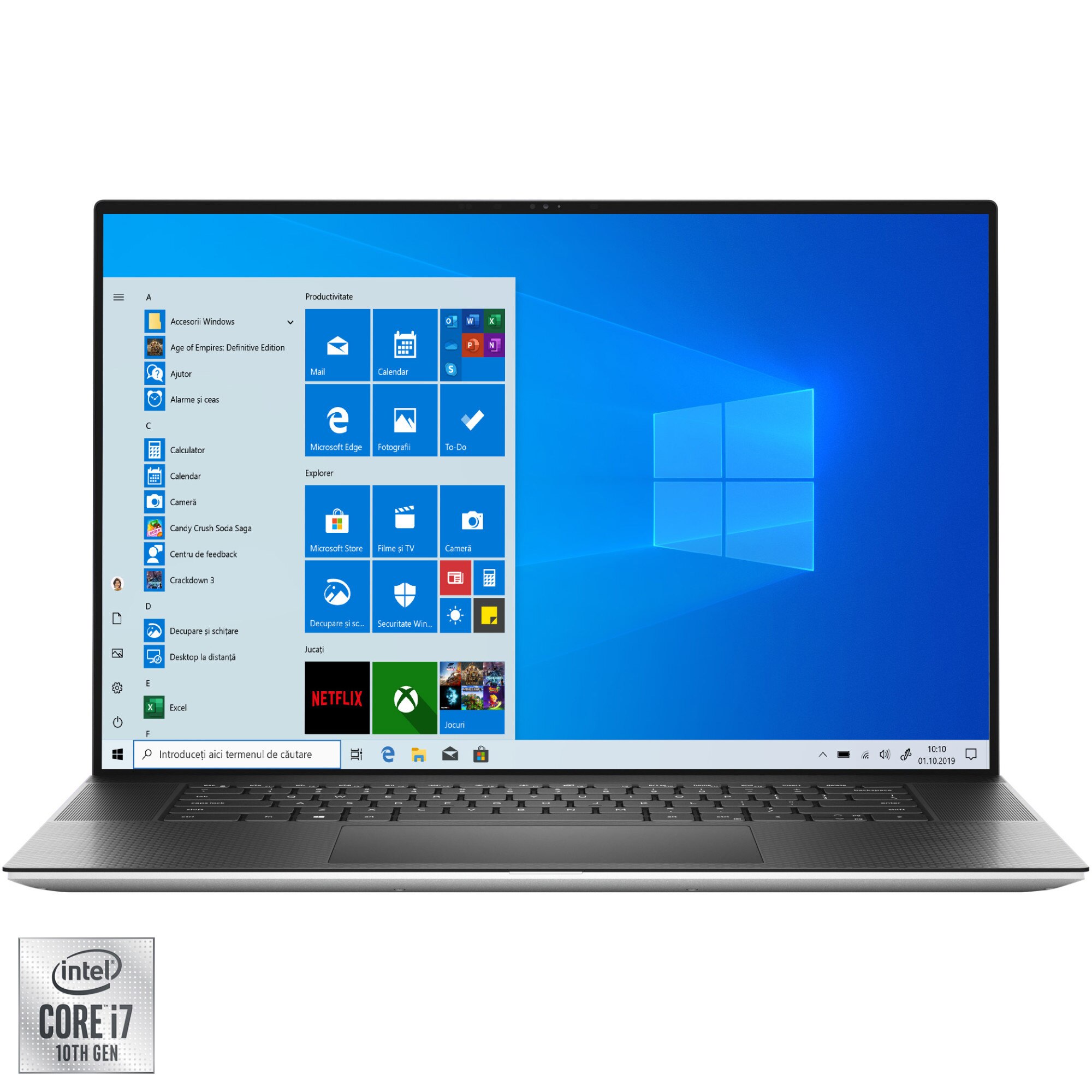 Laptop Ultrabook Dell XPS 9700 cu procesor Intel® Core™ i7-10875H, 17