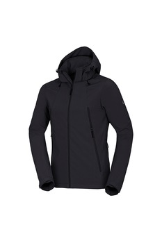 NORTHFINDER, Jacheta softshell cu gluga, pentru trekking Memphis, Negru NORTHFINDER, Jacheta softshell cu gluga, pentru trekking Memphis, Negru