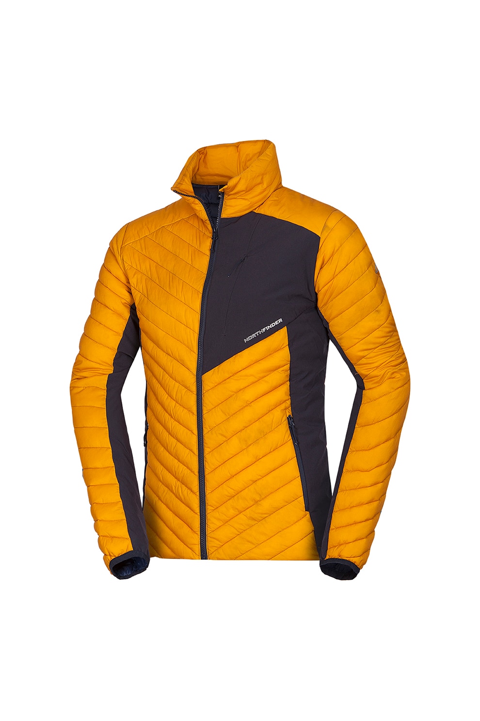 NORTHFINDER, Geaca matlasata pentru trekking Yousef, Oranj/Negru