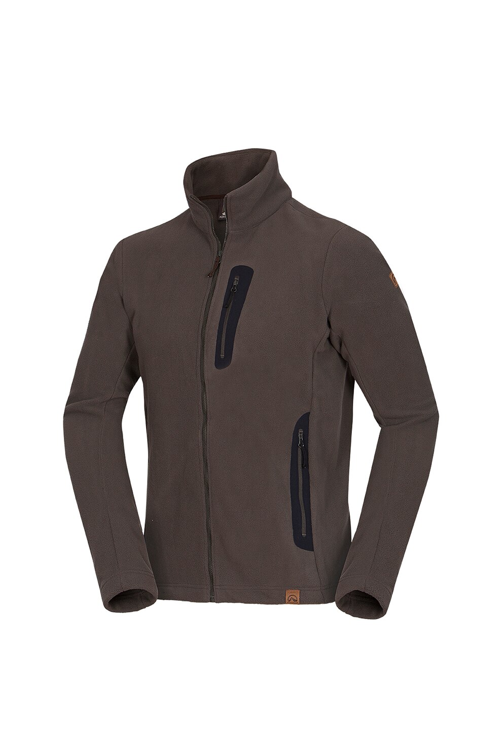 NORTHFINDER, Bluza sport cu fermoar si buzunar pe piept, pentru drumetii Franklin, Maro