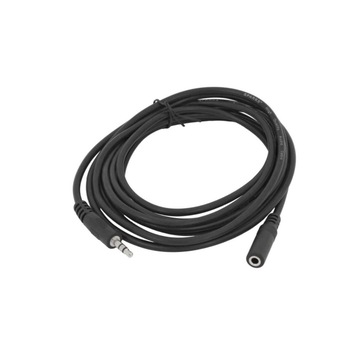 Cablu audio prelungitor cu mufa Jack 3,5mm, mama-tata, rezistent si flexibil, 3m, negru Cablu audio prelungitor cu mufa Jack 3,5mm, mama-tata, rezistent si flexibil, 3m, negru