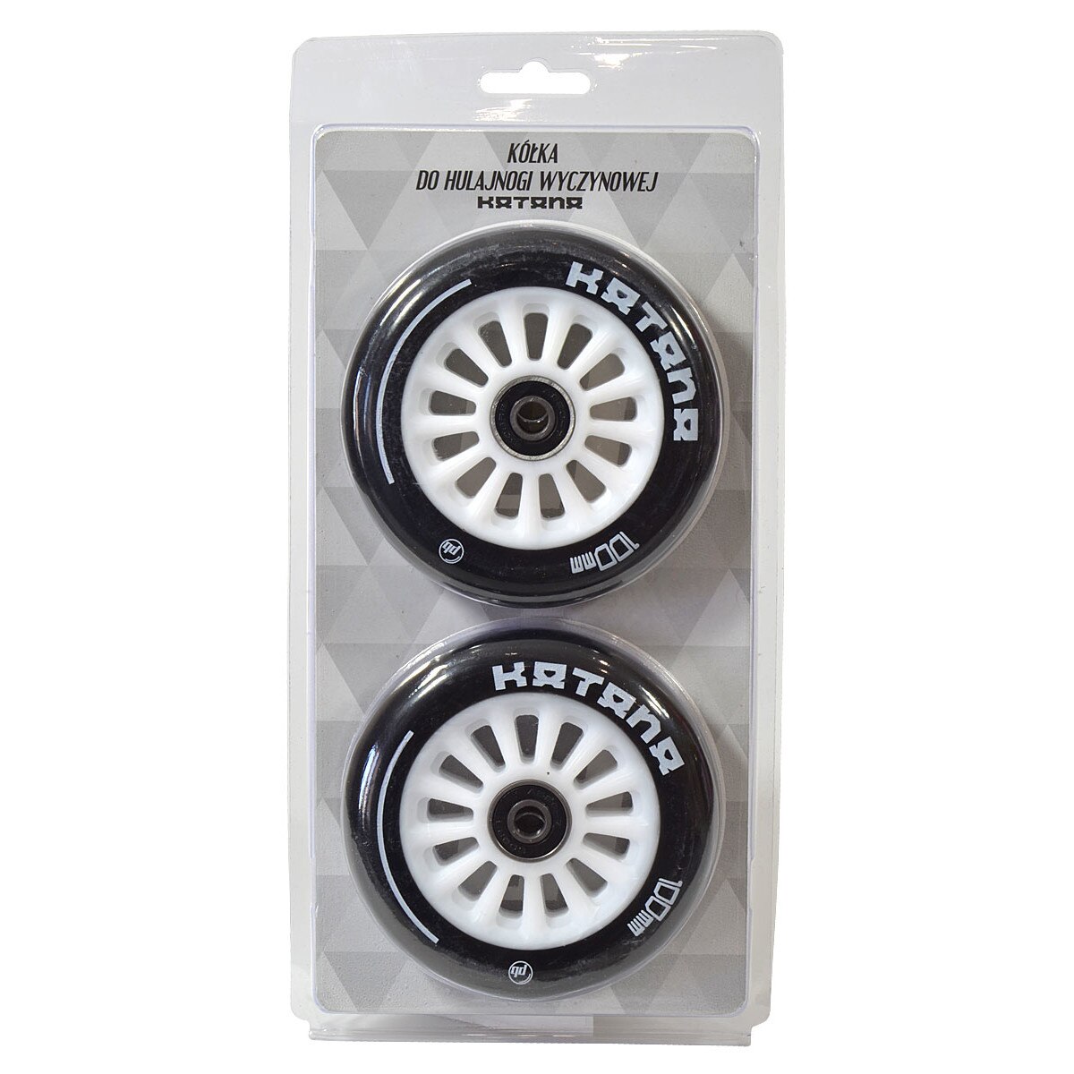 Set Roti din plastic pentru scuter, Pb 100mm, 2 buc, alb