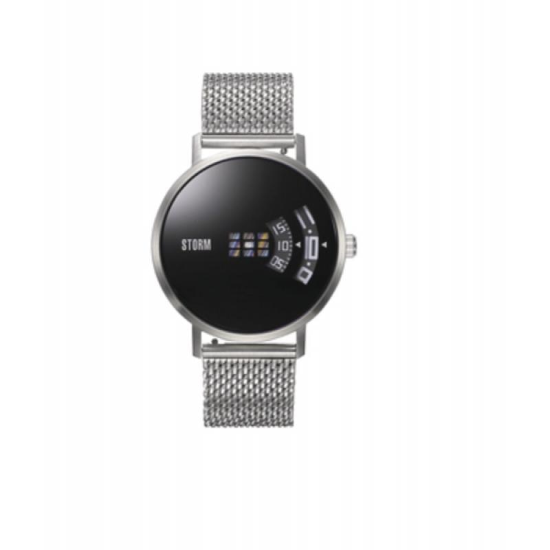 Ceas Storm Remi V2 Mesh Black, Otel, 5 ATM, Argintiu