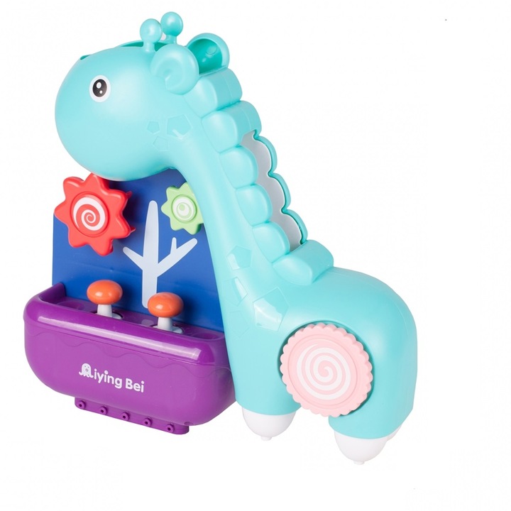 IdealStore Zsiráf Fürdőjáték, tartós műanyagból, 3 tapadókoronggal, többszínű