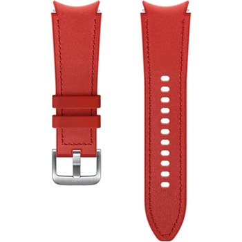 Curea smartwatch Samsung Hybrid Leather Band pentru Galaxy Watch4 Classic, 20mm M/L, Red Curea smartwatch Samsung Hybrid Leather Band pentru Galaxy Watch4 Classic, 20mm M/L, Red