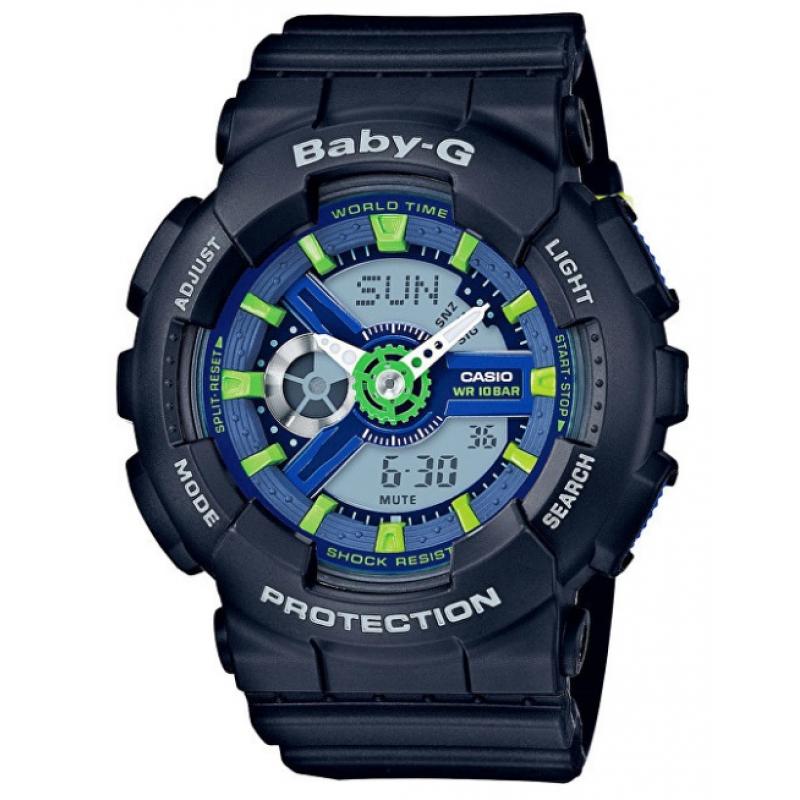 Ceas de dama Sport Casio Baby G BA 110PP, Led, Negru