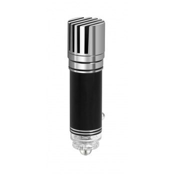 Purificator de aer auto Technaxx TX-119, ionizare si odorizare, 12V, negru argintiu Purificator de aer auto Technaxx TX-119, ionizare si odorizare, 12V, negru argintiu