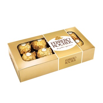 Bomboane Ferrero Rocher, 8 buc la pachet, 100 g Bomboane Ferrero Rocher, 8 buc la pachet, 100 g