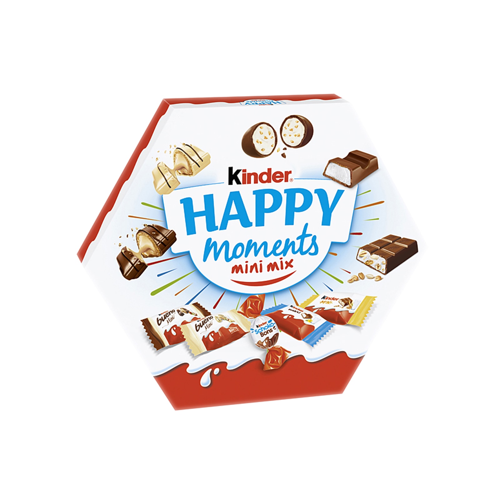 Batoane de ciocolata Kinder Happy Moments Mini Mix, 162g